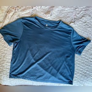 Born Primitive Turquoise Cropped Performance Tee